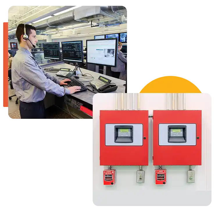 main fire image Security Day Night